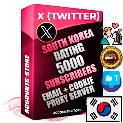 Professional Korean PREMIUM X (Twitter) accounts of manual registration and farming for the DATING niche with high trust history photos and tweets — fully themed and optimized for DATING advertising and promotion — 5000 niche-related live active followers 2009–2014 registration year Verified Email (Included) + Cookie JSON for secure import and login to the account + User Agent + High-quality filling (Photo Header Posts). Fully ready for targeted campaigns and ad launches from any country. Perfectly hold ads without bans. Ideal for any earning schemes affiliate promotions and marketing projects. Quality unlimited IPv4 proxy server included. Professional Korean PREMIUM X (Twitter) accounts of manual registration and farming for the DATING niche with high trust history photos and tweets — fully themed and optimized for DATING advertising and promotion — 5000 niche-related live active followers 2009–2014 registration year Verified Email (Included) + Cookie JSON for secure import and login to the account + User Agent + High-quality filling (Photo Header Posts). Fully ready for targeted campaigns and ad launches from any country. Perfectly hold ads without bans. Ideal for any earning schemes affiliate promotions and marketing projects. Quality unlimited IPv4 proxy server included.