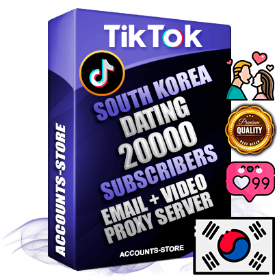 Professional Korean PREMIUM TikTok accounts of manual registration and farming for the DATING niche with high trust history profile photos and videos — fully themed and optimized for DATING advertising and promotion — 20000 niche-related live active subscribers 2018–2022 registration years Verified Email (included) + Cookie JSON for secure import and login to the account + User Agent + high-quality content filling (profile photo banner and videos). Fully ready for targeted campaigns and ad launches from any country. Perfectly holds ads without bans. Ideal for any earning schemes affiliate promotions and marketing projects. Quality unlimited IPv4 proxy server included. Professional Korean PREMIUM TikTok accounts of manual registration and farming for the DATING niche with high trust history profile photos and videos — fully themed and optimized for DATING advertising and promotion — 20000 niche-related live active subscribers 2018–2022 registration years Verified Email (included) + Cookie JSON for secure import and login to the account + User Agent + high-quality content filling (profile photo banner and videos). Fully ready for targeted campaigns and ad launches from any country. Perfectly holds ads without bans. Ideal for any earning schemes affiliate promotions and marketing projects. Quality unlimited IPv4 proxy server included.