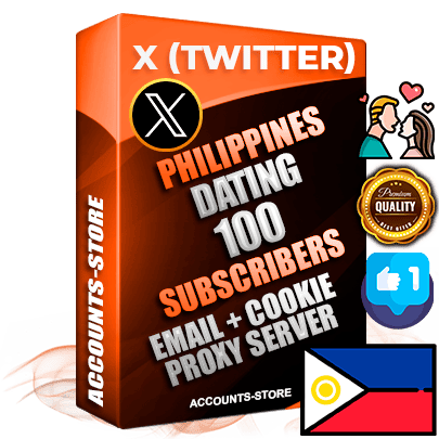 Professional Filipino PREMIUM X (Twitter) accounts of manual registration and farming for the DATING niche with high trust history photos and tweets — fully themed and optimized for DATING advertising and promotion — 100 niche-related live active followers 2009–2014 registration year Verified Email (Included) + Cookie JSON for secure import and login to the account + User Agent + High-quality filling (Photo Header Posts). Fully ready for targeted campaigns and ad launches from any country. Perfectly hold ads without bans. Ideal for any earning schemes affiliate promotions and marketing projects. Quality unlimited IPv4 proxy server included.