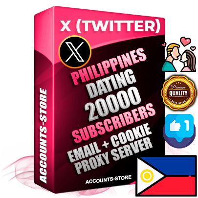 Professional Filipino PREMIUM X (Twitter) accounts of manual registration and farming for the DATING niche with high trust history photos and tweets — fully themed and optimized for DATING advertising and promotion — 20000 niche-related live active followers 2009–2014 registration year Verified Email (Included) + Cookie JSON for secure import and login to the account + User Agent + High-quality filling (Photo Header Posts). Fully ready for targeted campaigns and ad launches from any country. Perfectly hold ads without bans. Ideal for any earning schemes affiliate promotions and marketing projects. Quality unlimited IPv4 proxy server included.
