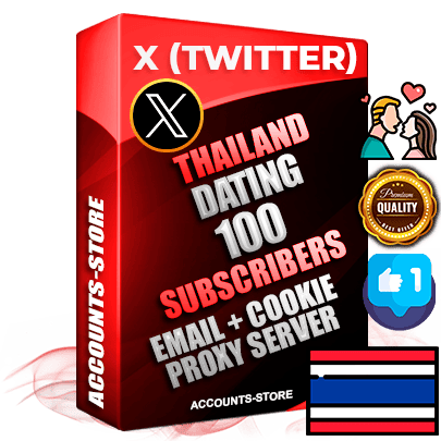 Professional Thai PREMIUM X (Twitter) accounts of manual registration and farming for the DATING niche with high trust history photos and tweets — fully themed and optimized for DATING advertising and promotion — 100 niche-related live active followers 2009–2014 registration year Verified Email (Included) + Cookie JSON for secure import and login to the account + User Agent + High-quality filling (Photo Header Posts). Fully ready for targeted campaigns and ad launches from any country. Perfectly hold ads without bans. Ideal for any earning schemes affiliate promotions and marketing projects. Quality unlimited IPv4 proxy server included.