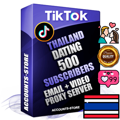 Professional Thai PREMIUM TikTok accounts of manual registration and farming for the DATING niche with high trust history profile photos and videos — fully themed and optimized for DATING advertising and promotion — 500 niche-related live active subscribers 2018–2022 registration years Verified Email (included) + Cookie JSON for secure import and login to the account + User Agent + high-quality content filling (profile photo banner and videos). Fully ready for targeted campaigns and ad launches from any country. Perfectly holds ads without bans. Ideal for any earning schemes affiliate promotions and marketing projects. Quality unlimited IPv4 proxy server included.