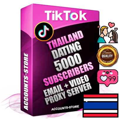 Professional Thai PREMIUM TikTok accounts of manual registration and farming for the DATING niche with high trust history profile photos and videos — fully themed and optimized for DATING advertising and promotion — 5000 niche-related live active subscribers 2018–2022 registration years Verified Email (included) + Cookie JSON for secure import and login to the account + User Agent + high-quality content filling (profile photo banner and videos). Fully ready for targeted campaigns and ad launches from any country. Perfectly holds ads without bans. Ideal for any earning schemes affiliate promotions and marketing projects. Quality unlimited IPv4 proxy server included.