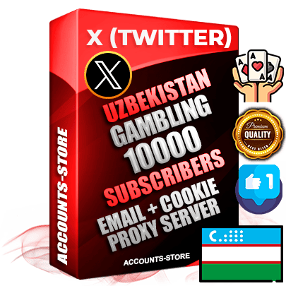 Professional Uzbek PREMIUM X (Twitter) accounts of manual registration and farming for the GAMBLING niche with high trust history photos and tweets — fully themed and optimized for GAMBLING advertising and promotion — 10000 niche-related live active followers 2009–2014 registration year Verified Email (Included) + Cookie JSON for secure import and login to the account + User Agent + High-quality filling (Photo Header Posts). Fully ready for targeted campaigns and ad launches from any country. Perfectly hold ads without bans. Ideal for any earning schemes affiliate promotions and marketing projects. Quality unlimited IPv4 proxy server included. Professional Uzbek PREMIUM X (Twitter) accounts of manual registration and farming for the GAMBLING niche with high trust history photos and tweets — fully themed and optimized for GAMBLING advertising and promotion — 10000 niche-related live active followers 2009–2014 registration year Verified Email (Included) + Cookie JSON for secure import and login to the account + User Agent + High-quality filling (Photo Header Posts). Fully ready for targeted campaigns and ad launches from any country. Perfectly hold ads without bans. Ideal for any earning schemes affiliate promotions and marketing projects. Quality unlimited IPv4 proxy server included.