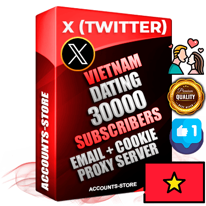 Professional Vietnamese PREMIUM X (Twitter) accounts of manual registration and farming for the DATING niche with high trust history photos and tweets — fully themed and optimized for DATING advertising and promotion — 30000 niche-related live active followers 2009–2014 registration year Verified Email (Included) + Cookie JSON for secure import and login to the account + User Agent + High-quality filling (Photo Header Posts). Fully ready for targeted campaigns and ad launches from any country. Perfectly hold ads without bans. Ideal for any earning schemes affiliate promotions and marketing projects. Quality unlimited IPv4 proxy server included.
