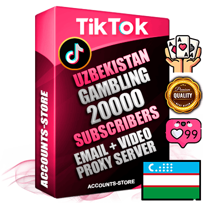 Professional Uzbek PREMIUM TikTok accounts of manual registration and farming for the GAMBLING niche with high trust history profile photos and videos — fully themed and optimized for GAMBLING advertising and promotion — 20000 niche-related live active subscribers 2018–2022 registration years Verified Email (included) + Cookie JSON for secure import and login to the account + User Agent + high-quality content filling (profile photo banner and videos). Fully ready for targeted campaigns and ad launches from any country. Perfectly holds ads without bans. Ideal for any earning schemes affiliate promotions and marketing projects. Quality unlimited IPv4 proxy server included.