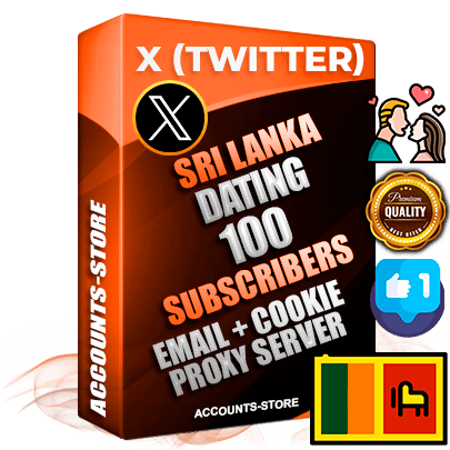 Professional Sri Lankan PREMIUM X (Twitter) accounts of manual registration and farming for the DATING niche with high trust history photos and tweets — fully themed and optimized for DATING advertising and promotion — 100 niche-related live active followers 2009–2014 registration year Verified Email (Included) + Cookie JSON for secure import and login to the account + User Agent + High-quality filling (Photo Header Posts). Fully ready for targeted campaigns and ad launches from any country. Perfectly hold ads without bans. Ideal for any earning schemes affiliate promotions and marketing projects. Quality unlimited IPv4 proxy server included.