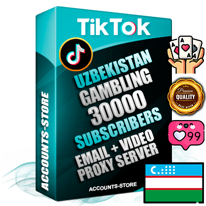 Professional Uzbek PREMIUM TikTok accounts of manual registration and farming for the GAMBLING niche with high trust history profile photos and videos — fully themed and optimized for GAMBLING advertising and promotion — 30000 niche-related live active subscribers 2018–2022 registration years Verified Email (included) + Cookie JSON for secure import and login to the account + User Agent + high-quality content filling (profile photo banner and videos). Fully ready for targeted campaigns and ad launches from any country. Perfectly holds ads without bans. Ideal for any earning schemes affiliate promotions and marketing projects. Quality unlimited IPv4 proxy server included.