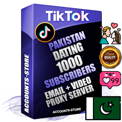 Professional Pakistani PREMIUM TikTok accounts of manual registration and farming for the DATING niche with high trust history profile photos and videos — fully themed and optimized for DATING advertising and promotion — 1000 niche-related live active subscribers 2018–2022 registration years Verified Email (included) + Cookie JSON for secure import and login to the account + User Agent + high-quality content filling (profile photo banner and videos). Fully ready for targeted campaigns and ad launches from any country. Perfectly holds ads without bans. Ideal for any earning schemes affiliate promotions and marketing projects. Quality unlimited IPv4 proxy server included. Professional Pakistani PREMIUM TikTok accounts of manual registration and farming for the DATING niche with high trust history profile photos and videos — fully themed and optimized for DATING advertising and promotion — 1000 niche-related live active subscribers 2018–2022 registration years Verified Email (included) + Cookie JSON for secure import and login to the account + User Agent + high-quality content filling (profile photo banner and videos). Fully ready for targeted campaigns and ad launches from any country. Perfectly holds ads without bans. Ideal for any earning schemes affiliate promotions and marketing projects. Quality unlimited IPv4 proxy server included.