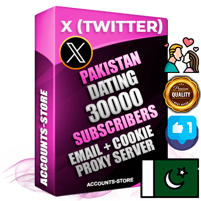 Professional Pakistani PREMIUM X (Twitter) accounts of manual registration and farming for the DATING niche with high trust history photos and tweets — fully themed and optimized for DATING advertising and promotion — 30000 niche-related live active followers 2009–2014 registration year Verified Email (Included) + Cookie JSON for secure import and login to the account + User Agent + High-quality filling (Photo Header Posts). Fully ready for targeted campaigns and ad launches from any country. Perfectly hold ads without bans. Ideal for any earning schemes affiliate promotions and marketing projects. Quality unlimited IPv4 proxy server included. Professional Pakistani PREMIUM X (Twitter) accounts of manual registration and farming for the DATING niche with high trust history photos and tweets — fully themed and optimized for DATING advertising and promotion — 30000 niche-related live active followers 2009–2014 registration year Verified Email (Included) + Cookie JSON for secure import and login to the account + User Agent + High-quality filling (Photo Header Posts). Fully ready for targeted campaigns and ad launches from any country. Perfectly hold ads without bans. Ideal for any earning schemes affiliate promotions and marketing projects. Quality unlimited IPv4 proxy server included.