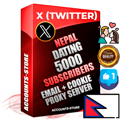 Professional Nepalese PREMIUM X (Twitter) accounts of manual registration and farming for the DATING niche with high trust history photos and tweets — fully themed and optimized for DATING advertising and promotion — 5000 niche-related live active followers 2009–2014 registration year Verified Email (Included) + Cookie JSON for secure import and login to the account + User Agent + High-quality filling (Photo Header Posts). Fully ready for targeted campaigns and ad launches from any country. Perfectly hold ads without bans. Ideal for any earning schemes affiliate promotions and marketing projects. Quality unlimited IPv4 proxy server included. Professional Nepalese PREMIUM X (Twitter) accounts of manual registration and farming for the DATING niche with high trust history photos and tweets — fully themed and optimized for DATING advertising and promotion — 5000 niche-related live active followers 2009–2014 registration year Verified Email (Included) + Cookie JSON for secure import and login to the account + User Agent + High-quality filling (Photo Header Posts). Fully ready for targeted campaigns and ad launches from any country. Perfectly hold ads without bans. Ideal for any earning schemes affiliate promotions and marketing projects. Quality unlimited IPv4 proxy server included.