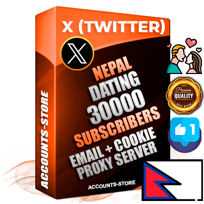 Professional Nepalese PREMIUM X (Twitter) accounts of manual registration and farming for the DATING niche with high trust history photos and tweets — fully themed and optimized for DATING advertising and promotion — 30000 niche-related live active followers 2009–2014 registration year Verified Email (Included) + Cookie JSON for secure import and login to the account + User Agent + High-quality filling (Photo Header Posts). Fully ready for targeted campaigns and ad launches from any country. Perfectly hold ads without bans. Ideal for any earning schemes affiliate promotions and marketing projects. Quality unlimited IPv4 proxy server included. Professional Nepalese PREMIUM X (Twitter) accounts of manual registration and farming for the DATING niche with high trust history photos and tweets — fully themed and optimized for DATING advertising and promotion — 30000 niche-related live active followers 2009–2014 registration year Verified Email (Included) + Cookie JSON for secure import and login to the account + User Agent + High-quality filling (Photo Header Posts). Fully ready for targeted campaigns and ad launches from any country. Perfectly hold ads without bans. Ideal for any earning schemes affiliate promotions and marketing projects. Quality unlimited IPv4 proxy server included.