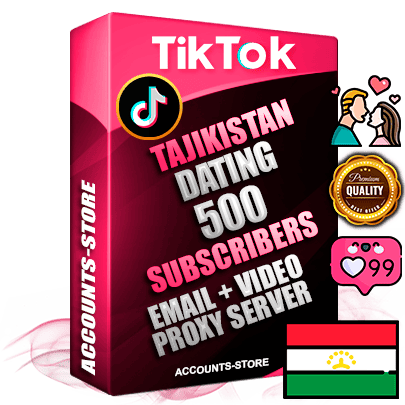 Professional Tajik PREMIUM TikTok accounts of manual registration and farming for the DATING niche with high trust history profile photos and videos — fully themed and optimized for DATING advertising and promotion — 500 niche-related live active subscribers 2018–2022 registration years Verified Email (included) + Cookie JSON for secure import and login to the account + User Agent + high-quality content filling (profile photo banner and videos). Fully ready for targeted campaigns and ad launches from any country. Perfectly holds ads without bans. Ideal for any earning schemes affiliate promotions and marketing projects. Quality unlimited IPv4 proxy server included. Professional Tajik PREMIUM TikTok accounts of manual registration and farming for the DATING niche with high trust history profile photos and videos — fully themed and optimized for DATING advertising and promotion — 500 niche-related live active subscribers 2018–2022 registration years Verified Email (included) + Cookie JSON for secure import and login to the account + User Agent + high-quality content filling (profile photo banner and videos). Fully ready for targeted campaigns and ad launches from any country. Perfectly holds ads without bans. Ideal for any earning schemes affiliate promotions and marketing projects. Quality unlimited IPv4 proxy server included.