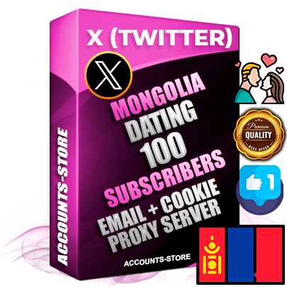 Professional Mongolian PREMIUM X (Twitter) accounts of manual registration and farming for the DATING niche with high trust history photos and tweets — fully themed and optimized for DATING advertising and promotion — 100 niche-related live active followers 2009–2014 registration year Verified Email (Included) + Cookie JSON for secure import and login to the account + User Agent + High-quality filling (Photo Header Posts). Fully ready for targeted campaigns and ad launches from any country. Perfectly hold ads without bans. Ideal for any earning schemes affiliate promotions and marketing projects. Quality unlimited IPv4 proxy server included.