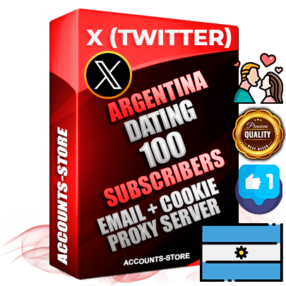 Professional Argentinian PREMIUM X (Twitter) accounts of manual registration and farming for the DATING niche with high trust history photos and tweets — fully themed and optimized for DATING advertising and promotion — 100 niche-related live active followers 2009–2014 registration year Verified Email (Included) + Cookie JSON for secure import and login to the account + User Agent + High-quality filling (Photo Header Posts). Fully ready for targeted campaigns and ad launches from any country. Perfectly hold ads without bans. Ideal for any earning schemes affiliate promotions and marketing projects. Quality unlimited IPv4 proxy server included.