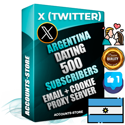 Professional Argentinian PREMIUM X (Twitter) accounts of manual registration and farming for the DATING niche with high trust history photos and tweets — fully themed and optimized for DATING advertising and promotion — 500 niche-related live active followers 2009–2014 registration year Verified Email (Included) + Cookie JSON for secure import and login to the account + User Agent + High-quality filling (Photo Header Posts). Fully ready for targeted campaigns and ad launches from any country. Perfectly hold ads without bans. Ideal for any earning schemes affiliate promotions and marketing projects. Quality unlimited IPv4 proxy server included.