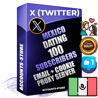 Professional Mexican PREMIUM X (Twitter) accounts of manual registration and farming for the DATING niche with high trust history photos and tweets — fully themed and optimized for DATING advertising and promotion — 100 niche-related live active followers 2009–2014 registration year Verified Email (Included) + Cookie JSON for secure import and login to the account + User Agent + High-quality filling (Photo Header Posts). Fully ready for targeted campaigns and ad launches from any country. Perfectly hold ads without bans. Ideal for any earning schemes affiliate promotions and marketing projects. Quality unlimited IPv4 proxy server included.