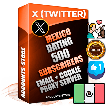 Professional Mexican PREMIUM X (Twitter) accounts of manual registration and farming for the DATING niche with high trust history photos and tweets — fully themed and optimized for DATING advertising and promotion — 500 niche-related live active followers 2009–2014 registration year Verified Email (Included) + Cookie JSON for secure import and login to the account + User Agent + High-quality filling (Photo Header Posts). Fully ready for targeted campaigns and ad launches from any country. Perfectly hold ads without bans. Ideal for any earning schemes affiliate promotions and marketing projects. Quality unlimited IPv4 proxy server included.