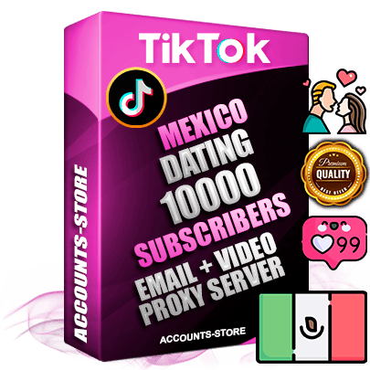 Professional Mexican PREMIUM TikTok accounts of manual registration and farming for the DATING niche with high trust history profile photos and videos — fully themed and optimized for DATING advertising and promotion — 10000 niche-related live active subscribers 2018–2022 registration years Verified Email (included) + Cookie JSON for secure import and login to the account + User Agent + high-quality content filling (profile photo banner and videos). Fully ready for targeted campaigns and ad launches from any country. Perfectly holds ads without bans. Ideal for any earning schemes affiliate promotions and marketing projects. Quality unlimited IPv4 proxy server included. Professional Mexican PREMIUM TikTok accounts of manual registration and farming for the DATING niche with high trust history profile photos and videos — fully themed and optimized for DATING advertising and promotion — 10000 niche-related live active subscribers 2018–2022 registration years Verified Email (included) + Cookie JSON for secure import and login to the account + User Agent + high-quality content filling (profile photo banner and videos). Fully ready for targeted campaigns and ad launches from any country. Perfectly holds ads without bans. Ideal for any earning schemes affiliate promotions and marketing projects. Quality unlimited IPv4 proxy server included.