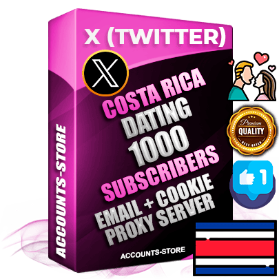 Professional Costa Rican PREMIUM X (Twitter) accounts of manual registration and farming for the DATING niche with high trust history photos and tweets — fully themed and optimized for DATING advertising and promotion — 1000 niche-related live active followers 2009–2014 registration year Verified Email (Included) + Cookie JSON for secure import and login to the account + User Agent + High-quality filling (Photo Header Posts). Fully ready for targeted campaigns and ad launches from any country. Perfectly hold ads without bans. Ideal for any earning schemes affiliate promotions and marketing projects. Quality unlimited IPv4 proxy server included. Professional Costa Rican PREMIUM X (Twitter) accounts of manual registration and farming for the DATING niche with high trust history photos and tweets — fully themed and optimized for DATING advertising and promotion — 1000 niche-related live active followers 2009–2014 registration year Verified Email (Included) + Cookie JSON for secure import and login to the account + User Agent + High-quality filling (Photo Header Posts). Fully ready for targeted campaigns and ad launches from any country. Perfectly hold ads without bans. Ideal for any earning schemes affiliate promotions and marketing projects. Quality unlimited IPv4 proxy server included.