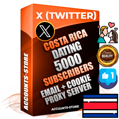 Professional Costa Rican PREMIUM X (Twitter) accounts of manual registration and farming for the DATING niche with high trust history photos and tweets — fully themed and optimized for DATING advertising and promotion — 5000 niche-related live active followers 2009–2014 registration year Verified Email (Included) + Cookie JSON for secure import and login to the account + User Agent + High-quality filling (Photo Header Posts). Fully ready for targeted campaigns and ad launches from any country. Perfectly hold ads without bans. Ideal for any earning schemes affiliate promotions and marketing projects. Quality unlimited IPv4 proxy server included. Professional Costa Rican PREMIUM X (Twitter) accounts of manual registration and farming for the DATING niche with high trust history photos and tweets — fully themed and optimized for DATING advertising and promotion — 5000 niche-related live active followers 2009–2014 registration year Verified Email (Included) + Cookie JSON for secure import and login to the account + User Agent + High-quality filling (Photo Header Posts). Fully ready for targeted campaigns and ad launches from any country. Perfectly hold ads without bans. Ideal for any earning schemes affiliate promotions and marketing projects. Quality unlimited IPv4 proxy server included.