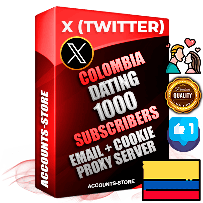 Professional Colombian PREMIUM X (Twitter) accounts of manual registration and farming for the DATING niche with high trust history photos and tweets — fully themed and optimized for DATING advertising and promotion — 1000 niche-related live active followers 2009–2014 registration year Verified Email (Included) + Cookie JSON for secure import and login to the account + User Agent + High-quality filling (Photo Header Posts). Fully ready for targeted campaigns and ad launches from any country. Perfectly hold ads without bans. Ideal for any earning schemes affiliate promotions and marketing projects. Quality unlimited IPv4 proxy server included. Professional Colombian PREMIUM X (Twitter) accounts of manual registration and farming for the DATING niche with high trust history photos and tweets — fully themed and optimized for DATING advertising and promotion — 1000 niche-related live active followers 2009–2014 registration year Verified Email (Included) + Cookie JSON for secure import and login to the account + User Agent + High-quality filling (Photo Header Posts). Fully ready for targeted campaigns and ad launches from any country. Perfectly hold ads without bans. Ideal for any earning schemes affiliate promotions and marketing projects. Quality unlimited IPv4 proxy server included.
