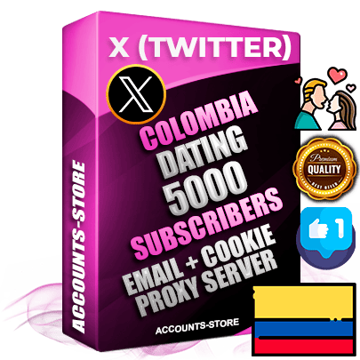Professional Colombian PREMIUM X (Twitter) accounts of manual registration and farming for the DATING niche with high trust history photos and tweets — fully themed and optimized for DATING advertising and promotion — 5000 niche-related live active followers 2009–2014 registration year Verified Email (Included) + Cookie JSON for secure import and login to the account + User Agent + High-quality filling (Photo Header Posts). Fully ready for targeted campaigns and ad launches from any country. Perfectly hold ads without bans. Ideal for any earning schemes affiliate promotions and marketing projects. Quality unlimited IPv4 proxy server included. Professional Colombian PREMIUM X (Twitter) accounts of manual registration and farming for the DATING niche with high trust history photos and tweets — fully themed and optimized for DATING advertising and promotion — 5000 niche-related live active followers 2009–2014 registration year Verified Email (Included) + Cookie JSON for secure import and login to the account + User Agent + High-quality filling (Photo Header Posts). Fully ready for targeted campaigns and ad launches from any country. Perfectly hold ads without bans. Ideal for any earning schemes affiliate promotions and marketing projects. Quality unlimited IPv4 proxy server included.