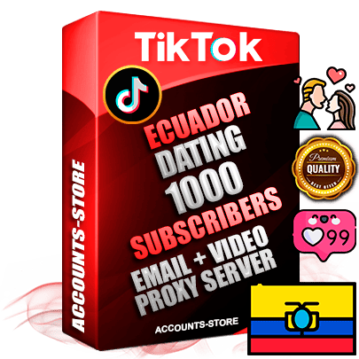 Professional Ecuadorian PREMIUM TikTok accounts of manual registration and farming for the DATING niche with high trust history profile photos and videos — fully themed and optimized for DATING advertising and promotion — 1000 niche-related live active subscribers 2018–2022 registration years Verified Email (included) + Cookie JSON for secure import and login to the account + User Agent + high-quality content filling (profile photo banner and videos). Fully ready for targeted campaigns and ad launches from any country. Perfectly holds ads without bans. Ideal for any earning schemes affiliate promotions and marketing projects. Quality unlimited IPv4 proxy server included. Professional Ecuadorian PREMIUM TikTok accounts of manual registration and farming for the DATING niche with high trust history profile photos and videos — fully themed and optimized for DATING advertising and promotion — 1000 niche-related live active subscribers 2018–2022 registration years Verified Email (included) + Cookie JSON for secure import and login to the account + User Agent + high-quality content filling (profile photo banner and videos). Fully ready for targeted campaigns and ad launches from any country. Perfectly holds ads without bans. Ideal for any earning schemes affiliate promotions and marketing projects. Quality unlimited IPv4 proxy server included.