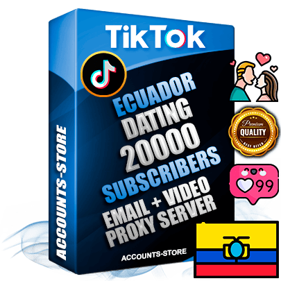 Professional Ecuadorian PREMIUM TikTok accounts of manual registration and farming for the DATING niche with high trust history profile photos and videos — fully themed and optimized for DATING advertising and promotion — 20000 niche-related live active subscribers 2018–2022 registration years Verified Email (included) + Cookie JSON for secure import and login to the account + User Agent + high-quality content filling (profile photo banner and videos). Fully ready for targeted campaigns and ad launches from any country. Perfectly holds ads without bans. Ideal for any earning schemes affiliate promotions and marketing projects. Quality unlimited IPv4 proxy server included. Professional Ecuadorian PREMIUM TikTok accounts of manual registration and farming for the DATING niche with high trust history profile photos and videos — fully themed and optimized for DATING advertising and promotion — 20000 niche-related live active subscribers 2018–2022 registration years Verified Email (included) + Cookie JSON for secure import and login to the account + User Agent + high-quality content filling (profile photo banner and videos). Fully ready for targeted campaigns and ad launches from any country. Perfectly holds ads without bans. Ideal for any earning schemes affiliate promotions and marketing projects. Quality unlimited IPv4 proxy server included.
