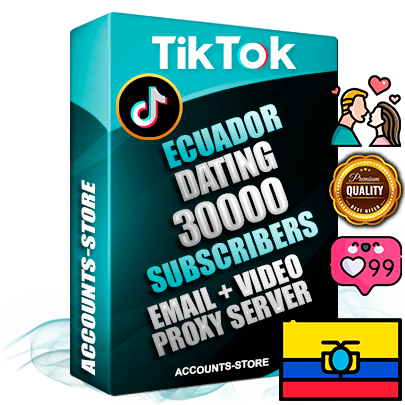 Professional Ecuadorian PREMIUM TikTok accounts of manual registration and farming for the DATING niche with high trust history profile photos and videos — fully themed and optimized for DATING advertising and promotion — 30000 niche-related live active subscribers 2018–2022 registration years Verified Email (included) + Cookie JSON for secure import and login to the account + User Agent + high-quality content filling (profile photo banner and videos). Fully ready for targeted campaigns and ad launches from any country. Perfectly holds ads without bans. Ideal for any earning schemes affiliate promotions and marketing projects. Quality unlimited IPv4 proxy server included. Professional Ecuadorian PREMIUM TikTok accounts of manual registration and farming for the DATING niche with high trust history profile photos and videos — fully themed and optimized for DATING advertising and promotion — 30000 niche-related live active subscribers 2018–2022 registration years Verified Email (included) + Cookie JSON for secure import and login to the account + User Agent + high-quality content filling (profile photo banner and videos). Fully ready for targeted campaigns and ad launches from any country. Perfectly holds ads without bans. Ideal for any earning schemes affiliate promotions and marketing projects. Quality unlimited IPv4 proxy server included.