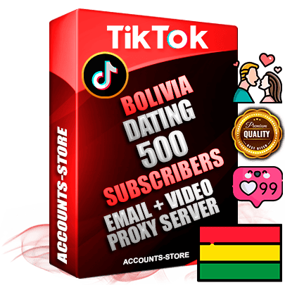Professional Bolivian PREMIUM TikTok accounts of manual registration and farming for the DATING niche with high trust history profile photos and videos — fully themed and optimized for DATING advertising and promotion — 500 niche-related live active subscribers 2018–2022 registration years Verified Email (included) + Cookie JSON for secure import and login to the account + User Agent + high-quality content filling (profile photo banner and videos). Fully ready for targeted campaigns and ad launches from any country. Perfectly holds ads without bans. Ideal for any earning schemes affiliate promotions and marketing projects. Quality unlimited IPv4 proxy server included. Professional Bolivian PREMIUM TikTok accounts of manual registration and farming for the DATING niche with high trust history profile photos and videos — fully themed and optimized for DATING advertising and promotion — 500 niche-related live active subscribers 2018–2022 registration years Verified Email (included) + Cookie JSON for secure import and login to the account + User Agent + high-quality content filling (profile photo banner and videos). Fully ready for targeted campaigns and ad launches from any country. Perfectly holds ads without bans. Ideal for any earning schemes affiliate promotions and marketing projects. Quality unlimited IPv4 proxy server included.
