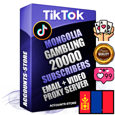 Professional Mongolian PREMIUM TikTok accounts of manual registration and farming for the GAMBLING niche with high trust history profile photos and videos — fully themed and optimized for GAMBLING advertising and promotion — 20000 niche-related live active subscribers 2018–2022 registration years Verified Email (included) + Cookie JSON for secure import and login to the account + User Agent + high-quality content filling (profile photo banner and videos). Fully ready for targeted campaigns and ad launches from any country. Perfectly holds ads without bans. Ideal for any earning schemes affiliate promotions and marketing projects. Quality unlimited IPv4 proxy server included.