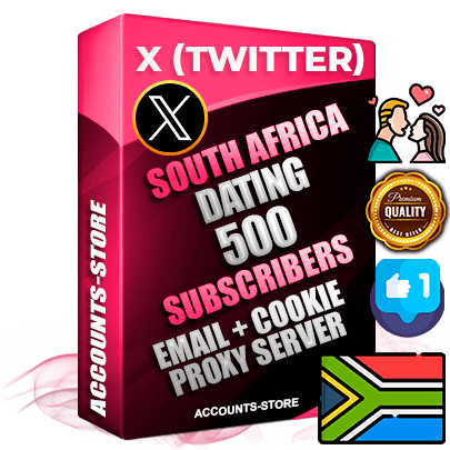 Professional South African PREMIUM X (Twitter) accounts of manual registration and farming for the DATING niche with high trust history photos and tweets — fully themed and optimized for DATING advertising and promotion — 500 niche-related live active followers 2009–2014 registration year Verified Email (Included) + Cookie JSON for secure import and login to the account + User Agent + High-quality filling (Photo Header Posts). Fully ready for targeted campaigns and ad launches from any country. Perfectly hold ads without bans. Ideal for any earning schemes affiliate promotions and marketing projects. Quality unlimited IPv4 proxy server included.