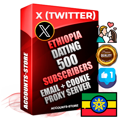 Professional Ethiopian PREMIUM X (Twitter) accounts of manual registration and farming for the DATING niche with high trust history photos and tweets — fully themed and optimized for DATING advertising and promotion — 500 niche-related live active followers 2009–2014 registration year Verified Email (Included) + Cookie JSON for secure import and login to the account + User Agent + High-quality filling (Photo Header Posts). Fully ready for targeted campaigns and ad launches from any country. Perfectly hold ads without bans. Ideal for any earning schemes affiliate promotions and marketing projects. Quality unlimited IPv4 proxy server included.