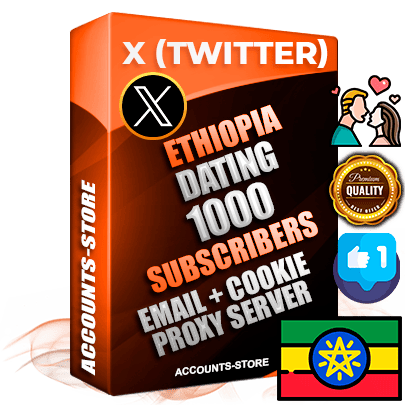 Professional Ethiopian PREMIUM X (Twitter) accounts of manual registration and farming for the DATING niche with high trust history photos and tweets — fully themed and optimized for DATING advertising and promotion — 1000 niche-related live active followers 2009–2014 registration year Verified Email (Included) + Cookie JSON for secure import and login to the account + User Agent + High-quality filling (Photo Header Posts). Fully ready for targeted campaigns and ad launches from any country. Perfectly hold ads without bans. Ideal for any earning schemes affiliate promotions and marketing projects. Quality unlimited IPv4 proxy server included.