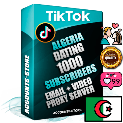 Professional Algerian PREMIUM TikTok accounts of manual registration and farming for the DATING niche with high trust history profile photos and videos — fully themed and optimized for DATING advertising and promotion — 1000 niche-related live active subscribers 2018–2022 registration years Verified Email (included) + Cookie JSON for secure import and login to the account + User Agent + high-quality content filling (profile photo banner and videos). Fully ready for targeted campaigns and ad launches from any country. Perfectly holds ads without bans. Ideal for any earning schemes affiliate promotions and marketing projects. Quality unlimited IPv4 proxy server included. Professional Algerian PREMIUM TikTok accounts of manual registration and farming for the DATING niche with high trust history profile photos and videos — fully themed and optimized for DATING advertising and promotion — 1000 niche-related live active subscribers 2018–2022 registration years Verified Email (included) + Cookie JSON for secure import and login to the account + User Agent + high-quality content filling (profile photo banner and videos). Fully ready for targeted campaigns and ad launches from any country. Perfectly holds ads without bans. Ideal for any earning schemes affiliate promotions and marketing projects. Quality unlimited IPv4 proxy server included.