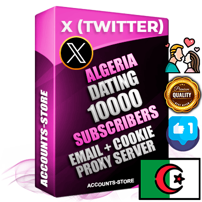Professional Algerian PREMIUM X (Twitter) accounts of manual registration and farming for the DATING niche with high trust history photos and tweets — fully themed and optimized for DATING advertising and promotion — 10000 niche-related live active followers 2009–2014 registration year Verified Email (Included) + Cookie JSON for secure import and login to the account + User Agent + High-quality filling (Photo Header Posts). Fully ready for targeted campaigns and ad launches from any country. Perfectly hold ads without bans. Ideal for any earning schemes affiliate promotions and marketing projects. Quality unlimited IPv4 proxy server included.