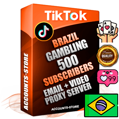 Professional Brazilian PREMIUM TikTok accounts of manual registration and farming for the GAMBLING niche with high trust history profile photos and videos — fully themed and optimized for GAMBLING advertising and promotion — 500 niche-related live active subscribers 2018–2022 registration years Verified Email (included) + Cookie JSON for secure import and login to the account + User Agent + high-quality content filling (profile photo banner and videos). Fully ready for targeted campaigns and ad launches from any country. Perfectly holds ads without bans. Ideal for any earning schemes affiliate promotions and marketing projects. Quality unlimited IPv4 proxy server included.
