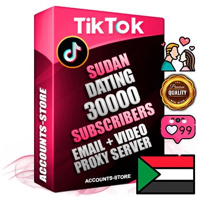 Professional Sudanese PREMIUM TikTok accounts of manual registration and farming for the DATING niche with high trust history profile photos and videos — fully themed and optimized for DATING advertising and promotion — 30000 niche-related live active subscribers 2018–2022 registration years Verified Email (included) + Cookie JSON for secure import and login to the account + User Agent + high-quality content filling (profile photo banner and videos). Fully ready for targeted campaigns and ad launches from any country. Perfectly holds ads without bans. Ideal for any earning schemes affiliate promotions and marketing projects. Quality unlimited IPv4 proxy server included. Professional Sudanese PREMIUM TikTok accounts of manual registration and farming for the DATING niche with high trust history profile photos and videos — fully themed and optimized for DATING advertising and promotion — 30000 niche-related live active subscribers 2018–2022 registration years Verified Email (included) + Cookie JSON for secure import and login to the account + User Agent + high-quality content filling (profile photo banner and videos). Fully ready for targeted campaigns and ad launches from any country. Perfectly holds ads without bans. Ideal for any earning schemes affiliate promotions and marketing projects. Quality unlimited IPv4 proxy server included.