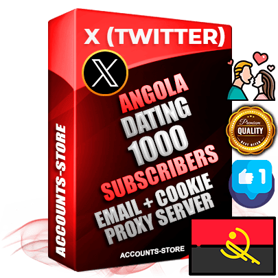 Professional Angolan PREMIUM X (Twitter) accounts of manual registration and farming for the DATING niche with high trust history photos and tweets — fully themed and optimized for DATING advertising and promotion — 1000 niche-related live active followers 2009–2014 registration year Verified Email (Included) + Cookie JSON for secure import and login to the account + User Agent + High-quality filling (Photo Header Posts). Fully ready for targeted campaigns and ad launches from any country. Perfectly hold ads without bans. Ideal for any earning schemes affiliate promotions and marketing projects. Quality unlimited IPv4 proxy server included. Professional Angolan PREMIUM X (Twitter) accounts of manual registration and farming for the DATING niche with high trust history photos and tweets — fully themed and optimized for DATING advertising and promotion — 1000 niche-related live active followers 2009–2014 registration year Verified Email (Included) + Cookie JSON for secure import and login to the account + User Agent + High-quality filling (Photo Header Posts). Fully ready for targeted campaigns and ad launches from any country. Perfectly hold ads without bans. Ideal for any earning schemes affiliate promotions and marketing projects. Quality unlimited IPv4 proxy server included.