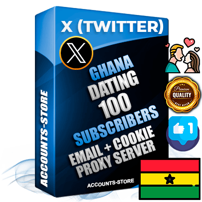 Professional Ghanaian PREMIUM X (Twitter) accounts of manual registration and farming for the DATING niche with high trust history photos and tweets — fully themed and optimized for DATING advertising and promotion — 100 niche-related live active followers 2009–2014 registration year Verified Email (Included) + Cookie JSON for secure import and login to the account + User Agent + High-quality filling (Photo Header Posts). Fully ready for targeted campaigns and ad launches from any country. Perfectly hold ads without bans. Ideal for any earning schemes affiliate promotions and marketing projects. Quality unlimited IPv4 proxy server included. Professional Ghanaian PREMIUM X (Twitter) accounts of manual registration and farming for the DATING niche with high trust history photos and tweets — fully themed and optimized for DATING advertising and promotion — 100 niche-related live active followers 2009–2014 registration year Verified Email (Included) + Cookie JSON for secure import and login to the account + User Agent + High-quality filling (Photo Header Posts). Fully ready for targeted campaigns and ad launches from any country. Perfectly hold ads without bans. Ideal for any earning schemes affiliate promotions and marketing projects. Quality unlimited IPv4 proxy server included.