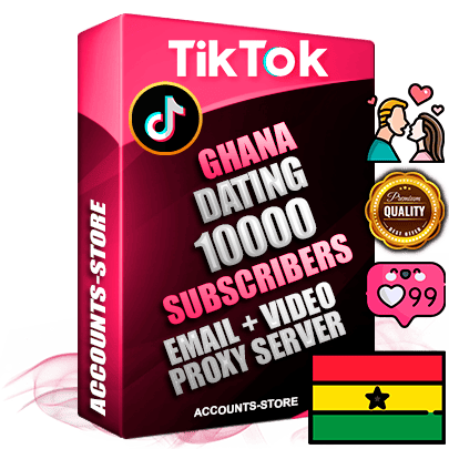 Professional Ghanaian PREMIUM TikTok accounts of manual registration and farming for the DATING niche with high trust history profile photos and videos — fully themed and optimized for DATING advertising and promotion — 10000 niche-related live active subscribers 2018–2022 registration years Verified Email (included) + Cookie JSON for secure import and login to the account + User Agent + high-quality content filling (profile photo banner and videos). Fully ready for targeted campaigns and ad launches from any country. Perfectly holds ads without bans. Ideal for any earning schemes affiliate promotions and marketing projects. Quality unlimited IPv4 proxy server included.