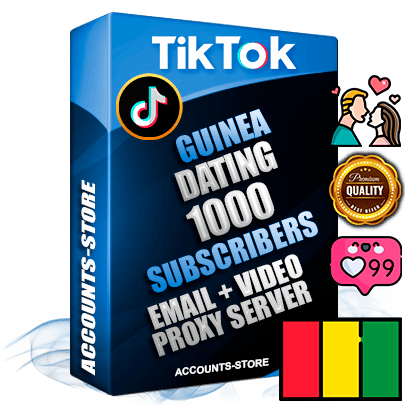 Professional Guinean PREMIUM TikTok accounts of manual registration and farming for the DATING niche with high trust history profile photos and videos — fully themed and optimized for DATING advertising and promotion — 1000 niche-related live active subscribers 2018–2022 registration years Verified Email (included) + Cookie JSON for secure import and login to the account + User Agent + high-quality content filling (profile photo banner and videos). Fully ready for targeted campaigns and ad launches from any country. Perfectly holds ads without bans. Ideal for any earning schemes affiliate promotions and marketing projects. Quality unlimited IPv4 proxy server included.