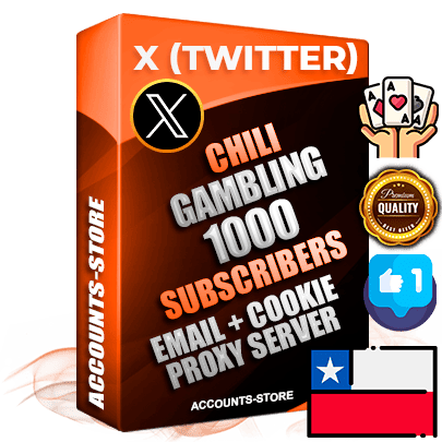 Professional Chilean PREMIUM X (Twitter) accounts of manual registration and farming for the GAMBLING niche with high trust history photos and tweets — fully themed and optimized for GAMBLING advertising and promotion — 1000 niche-related live active followers 2009–2014 registration year Verified Email (Included) + Cookie JSON for secure import and login to the account + User Agent + High-quality filling (Photo Header Posts). Fully ready for targeted campaigns and ad launches from any country. Perfectly hold ads without bans. Ideal for any earning schemes affiliate promotions and marketing projects. Quality unlimited IPv4 proxy server included.