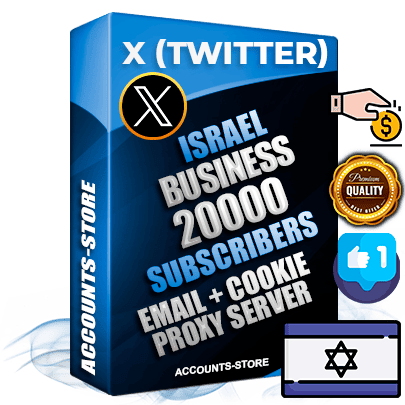 Professional Israeli PREMIUM X (Twitter) accounts of manual registration and farming for the FINANCE & BUSINESS niche with high trust history photos and tweets — fully themed and optimized for FINANCE & BUSINESS advertising and promotion — 20000 niche-related live active followers 2009–2014 registration year Verified Email (Included) + Cookie JSON for secure import and login to the account + User Agent + High-quality filling (Photo Header Posts). Fully ready for targeted campaigns and ad launches from any country. Perfectly hold ads without bans. Ideal for any earning schemes affiliate promotions and marketing projects. Quality unlimited IPv4 proxy server included. Professional Israeli PREMIUM X (Twitter) accounts of manual registration and farming for the FINANCE & BUSINESS niche with high trust history photos and tweets — fully themed and optimized for FINANCE & BUSINESS advertising and promotion — 20000 niche-related live active followers 2009–2014 registration year Verified Email (Included) + Cookie JSON for secure import and login to the account + User Agent + High-quality filling (Photo Header Posts). Fully ready for targeted campaigns and ad launches from any country. Perfectly hold ads without bans. Ideal for any earning schemes affiliate promotions and marketing projects. Quality unlimited IPv4 proxy server included.