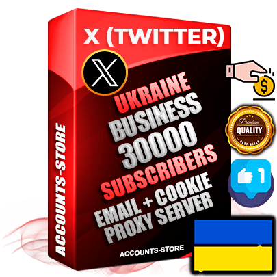 Professional Ukrainian PREMIUM X (Twitter) accounts of manual registration and farming for the FINANCE & BUSINESS niche with high trust history photos and tweets — fully themed and optimized for FINANCE & BUSINESS advertising and promotion — 30000 niche-related live active followers 2009–2014 registration year Verified Email (Included) + Cookie JSON for secure import and login to the account + User Agent + High-quality filling (Photo Header Posts). Fully ready for targeted campaigns and ad launches from any country. Perfectly hold ads without bans. Ideal for any earning schemes affiliate promotions and marketing projects. Quality unlimited IPv4 proxy server included. Professional Ukrainian PREMIUM X (Twitter) accounts of manual registration and farming for the FINANCE & BUSINESS niche with high trust history photos and tweets — fully themed and optimized for FINANCE & BUSINESS advertising and promotion — 30000 niche-related live active followers 2009–2014 registration year Verified Email (Included) + Cookie JSON for secure import and login to the account + User Agent + High-quality filling (Photo Header Posts). Fully ready for targeted campaigns and ad launches from any country. Perfectly hold ads without bans. Ideal for any earning schemes affiliate promotions and marketing projects. Quality unlimited IPv4 proxy server included.