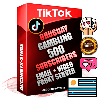 Professional Uruguayan PREMIUM TikTok accounts of manual registration and farming for the GAMBLING niche with high trust history profile photos and videos — fully themed and optimized for GAMBLING advertising and promotion — 500 niche-related live active subscribers 2018–2022 registration years Verified Email (included) + Cookie JSON for secure import and login to the account + User Agent + high-quality content filling (profile photo banner and videos). Fully ready for targeted campaigns and ad launches from any country. Perfectly holds ads without bans. Ideal for any earning schemes affiliate promotions and marketing projects. Quality unlimited IPv4 proxy server included.