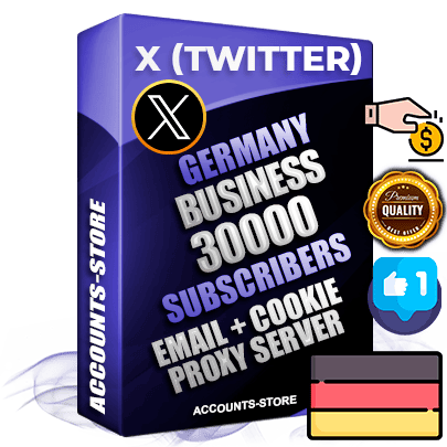 Professional German PREMIUM X (Twitter) accounts of manual registration and farming for the FINANCE & BUSINESS niche with high trust history photos and tweets — fully themed and optimized for FINANCE & BUSINESS advertising and promotion — 30000 niche-related live active followers 2009–2014 registration year Verified Email (Included) + Cookie JSON for secure import and login to the account + User Agent + High-quality filling (Photo Header Posts). Fully ready for targeted campaigns and ad launches from any country. Perfectly hold ads without bans. Ideal for any earning schemes affiliate promotions and marketing projects. Quality unlimited IPv4 proxy server included.