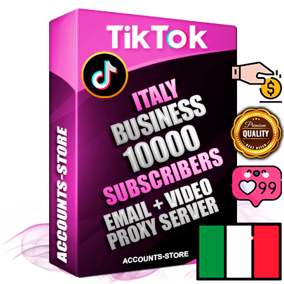 Professional Italian PREMIUM TikTok accounts of manual registration and farming for the FINANCE & BUSINESS niche with high trust history profile photos and videos — fully themed and optimized for FINANCE & BUSINESS advertising and promotion — 10000 niche-related live active subscribers 2018–2022 registration years Verified Email (included) + Cookie JSON for secure import and login to the account + User Agent + high-quality content filling (profile photo banner and videos). Fully ready for targeted campaigns and ad launches from any country. Perfectly holds ads without bans. Ideal for any earning schemes affiliate promotions and marketing projects. Quality unlimited IPv4 proxy server included. Professional Italian PREMIUM TikTok accounts of manual registration and farming for the FINANCE & BUSINESS niche with high trust history profile photos and videos — fully themed and optimized for FINANCE & BUSINESS advertising and promotion — 10000 niche-related live active subscribers 2018–2022 registration years Verified Email (included) + Cookie JSON for secure import and login to the account + User Agent + high-quality content filling (profile photo banner and videos). Fully ready for targeted campaigns and ad launches from any country. Perfectly holds ads without bans. Ideal for any earning schemes affiliate promotions and marketing projects. Quality unlimited IPv4 proxy server included.