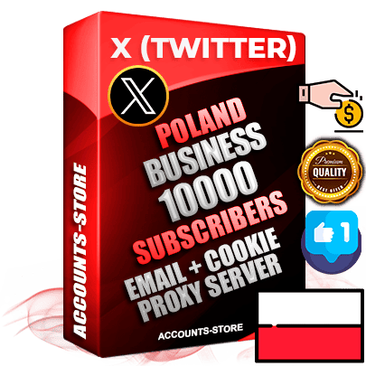 Professional Polish PREMIUM X (Twitter) accounts of manual registration and farming for the FINANCE & BUSINESS niche with high trust history photos and tweets — fully themed and optimized for FINANCE & BUSINESS advertising and promotion — 10000 niche-related live active followers 2009–2014 registration year Verified Email (Included) + Cookie JSON for secure import and login to the account + User Agent + High-quality filling (Photo Header Posts). Fully ready for targeted campaigns and ad launches from any country. Perfectly hold ads without bans. Ideal for any earning schemes affiliate promotions and marketing projects. Quality unlimited IPv4 proxy server included.